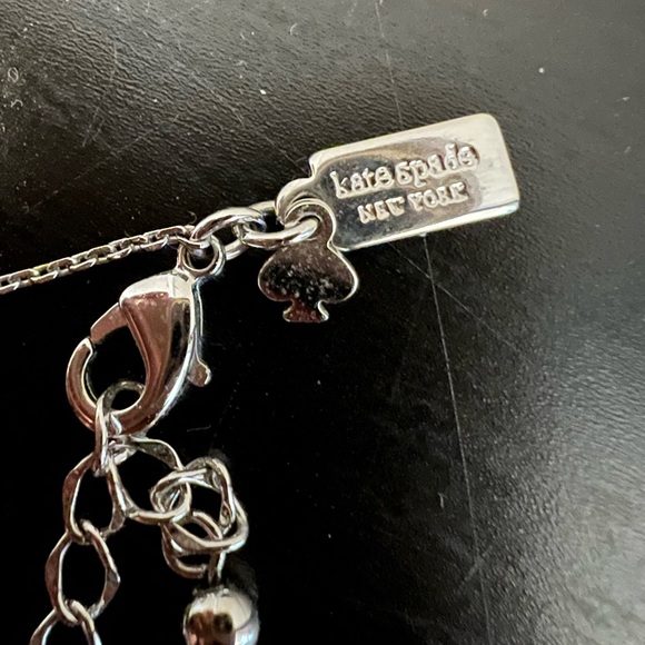 Kate Spade ♠️ Pave Silver Bow Set - Picture 4 of 6